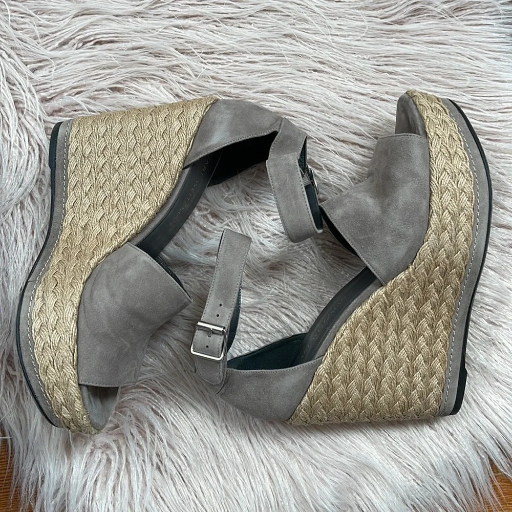 ⬇️ Stuart Weitzman 'Soho Gal' Espadrille Platform Sz 9.5